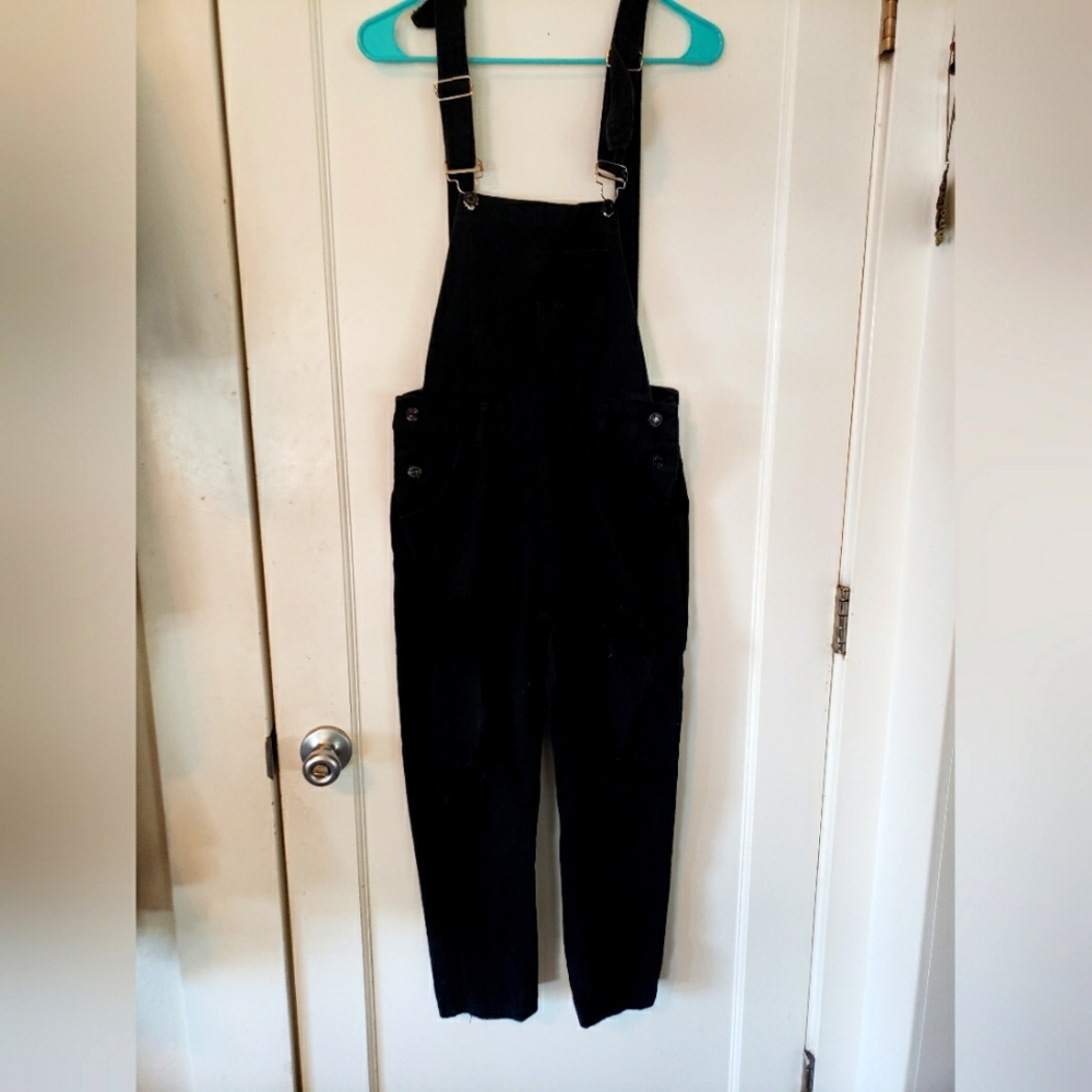 Black overalls
